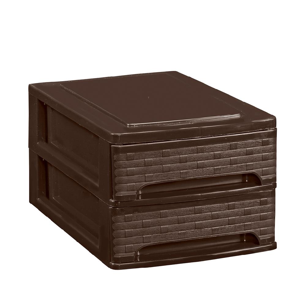 Great plastic L/2 Cajones Pequeños Wengué Dec. Bambú