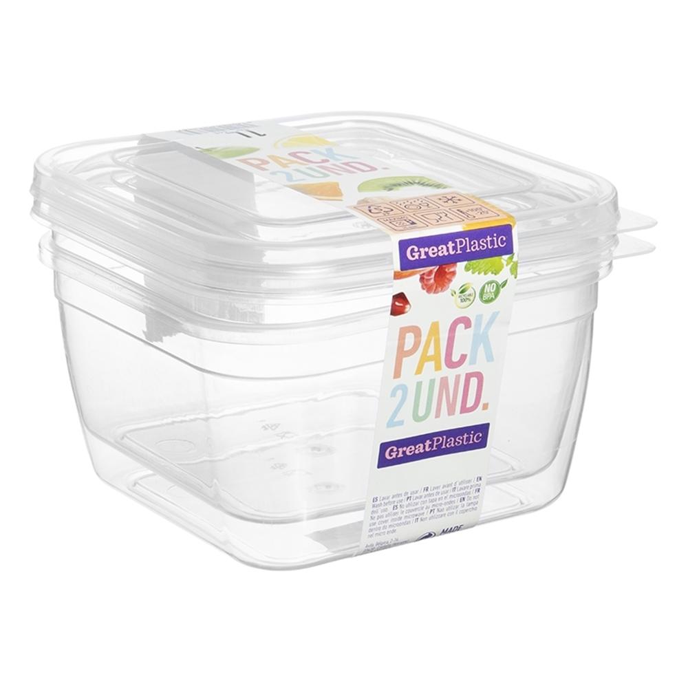 Great plastic L/2 Tápers Cuadrados Aral Micro Natural 1L