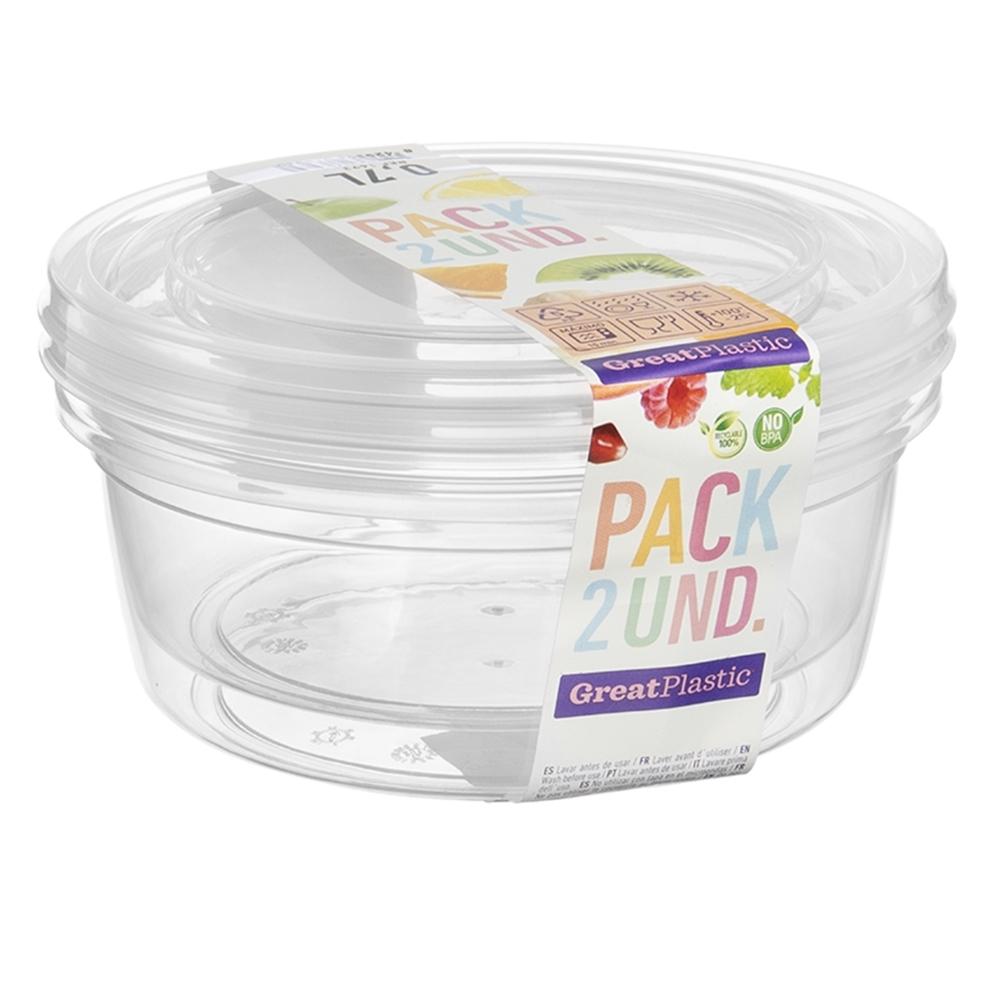 Great plastic L/2 Tápers Redondos Aral Micro Natural 0.7L