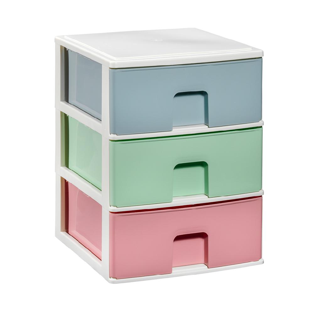 Great plastic L/3 Cajones Apilables Multicolor (Mod. 3.5)