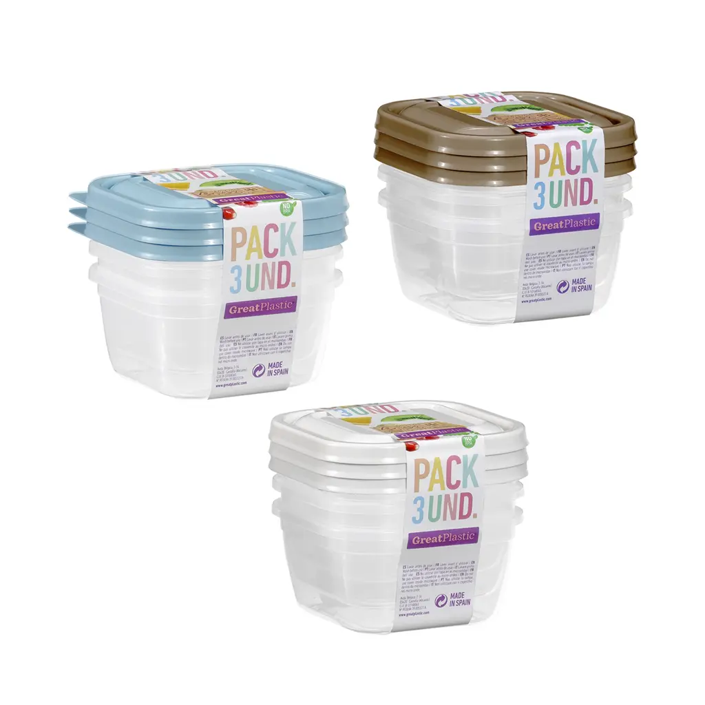 Great plastic L/3 Tápers Cuadrados. Aral Micro 0.35L