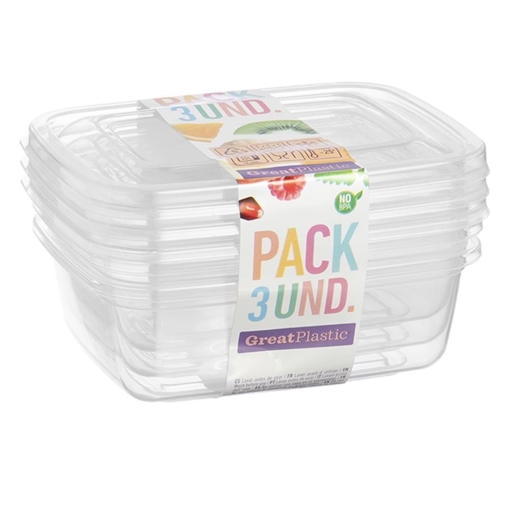 Great plastic L/3 Tápers Rectangulares Aral Micro Natural 0.35L