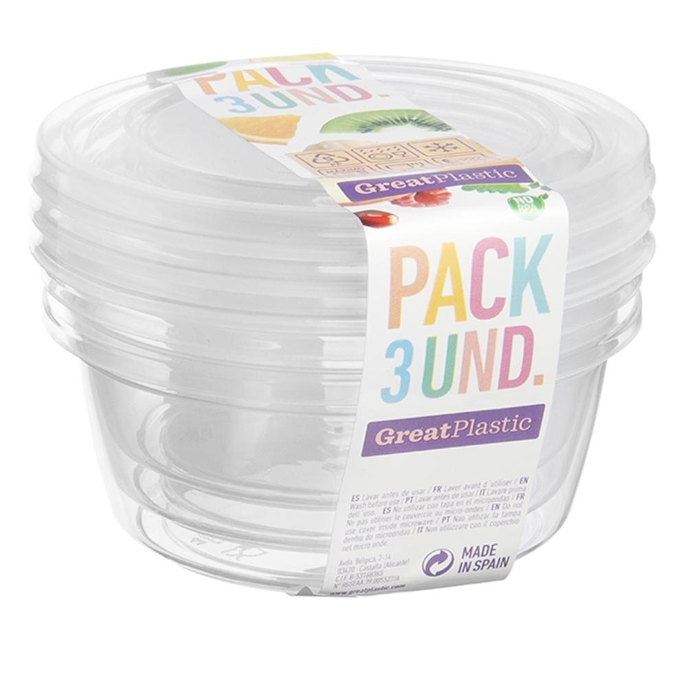 Great plastic L/3 Tápers Redondos Aral Micro Natural 0.35L