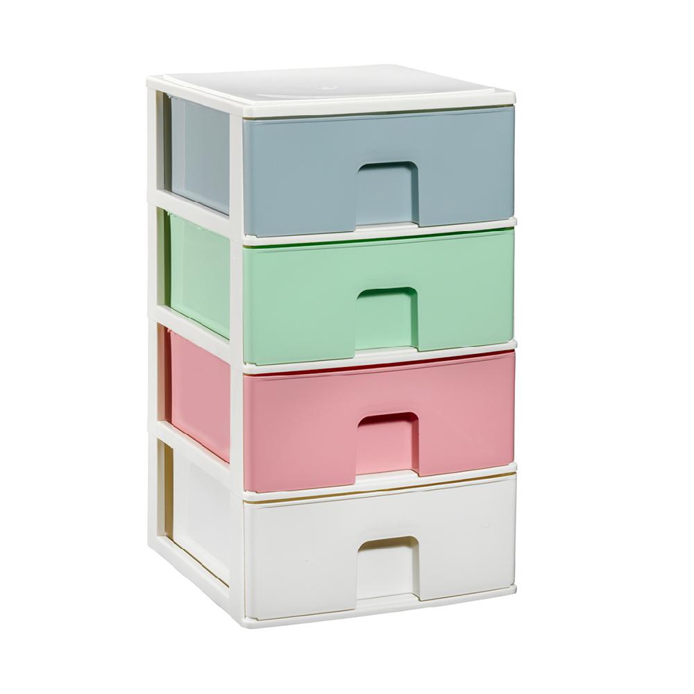 Great plastic L/4 Cajones Apilables Multicolor (Mod. 4.5)