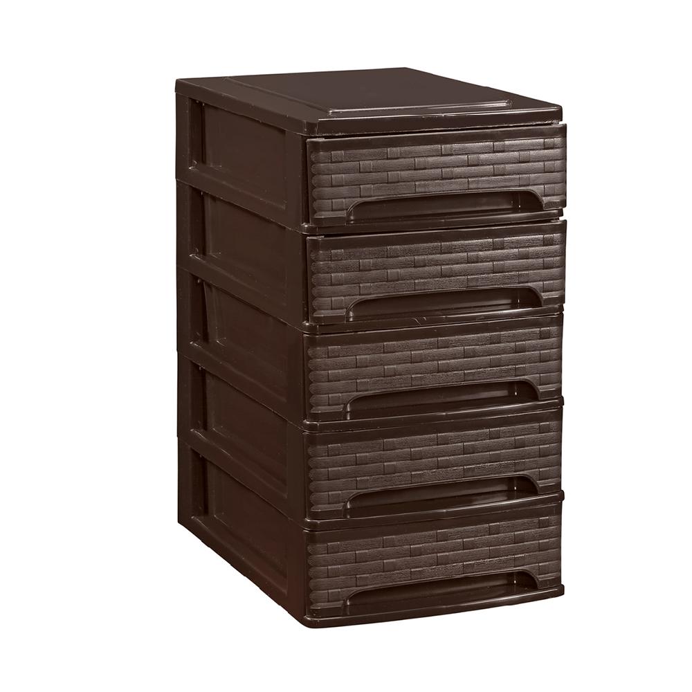 Great plastic L/5 Cajones Pequeños Wengué Dec. Bambú