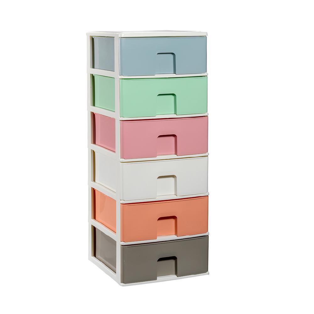 Great plastic L/6 Cajones Apilables Multicolor (Mod. 6.2)