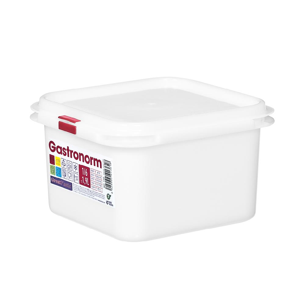 Great plastic Táper Cuadrado 1/6 Gastronorm Micro 1.9L