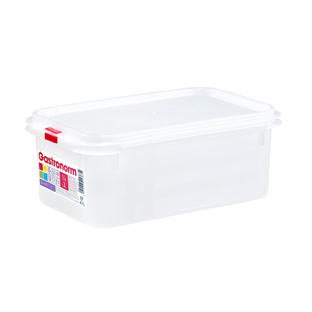 Great plastic Táper Rectangular 1/4 Gastronorm Micro 3L