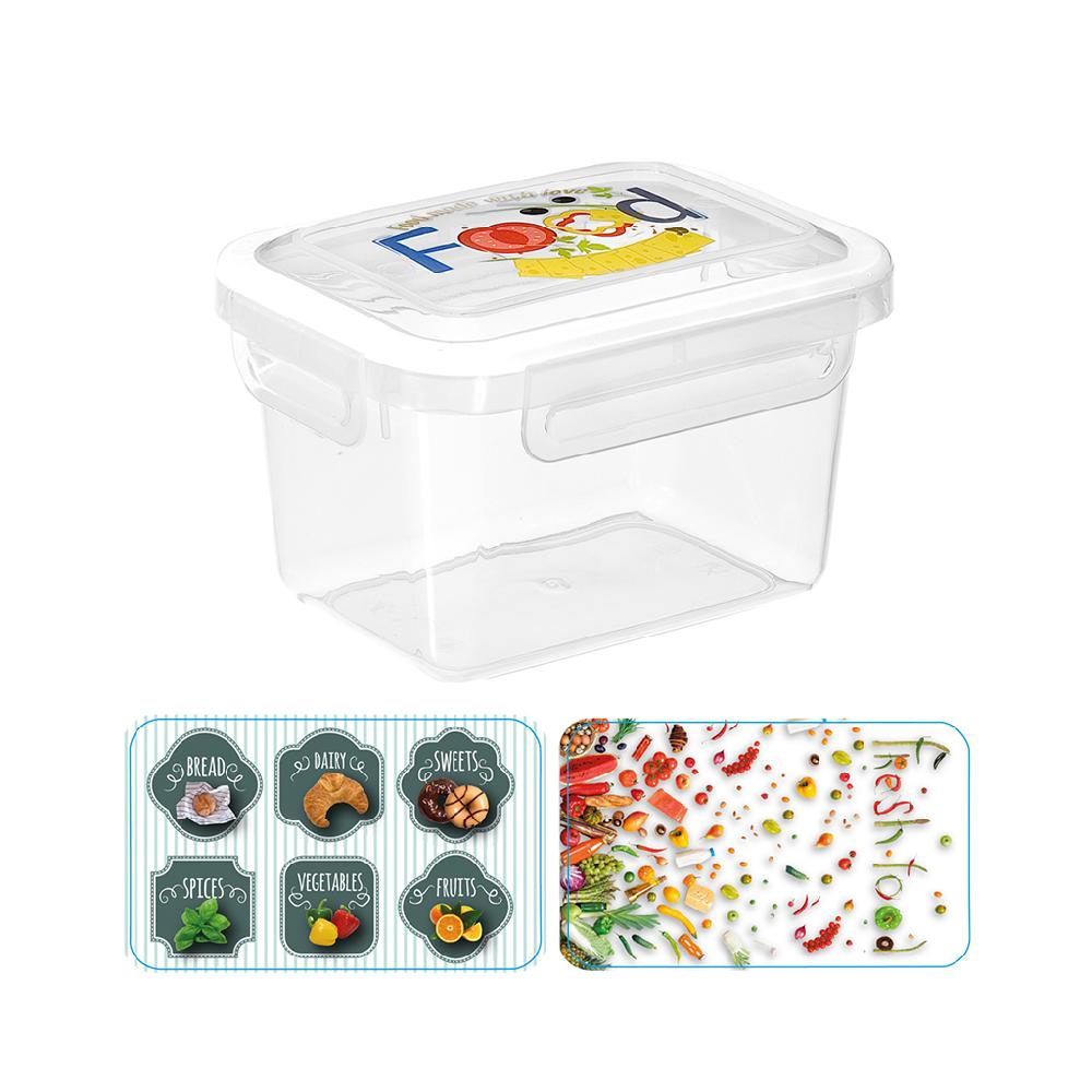 Great plastic Táper Rectangular Alba con Junta Bi-Materia Micro IML 0.55L