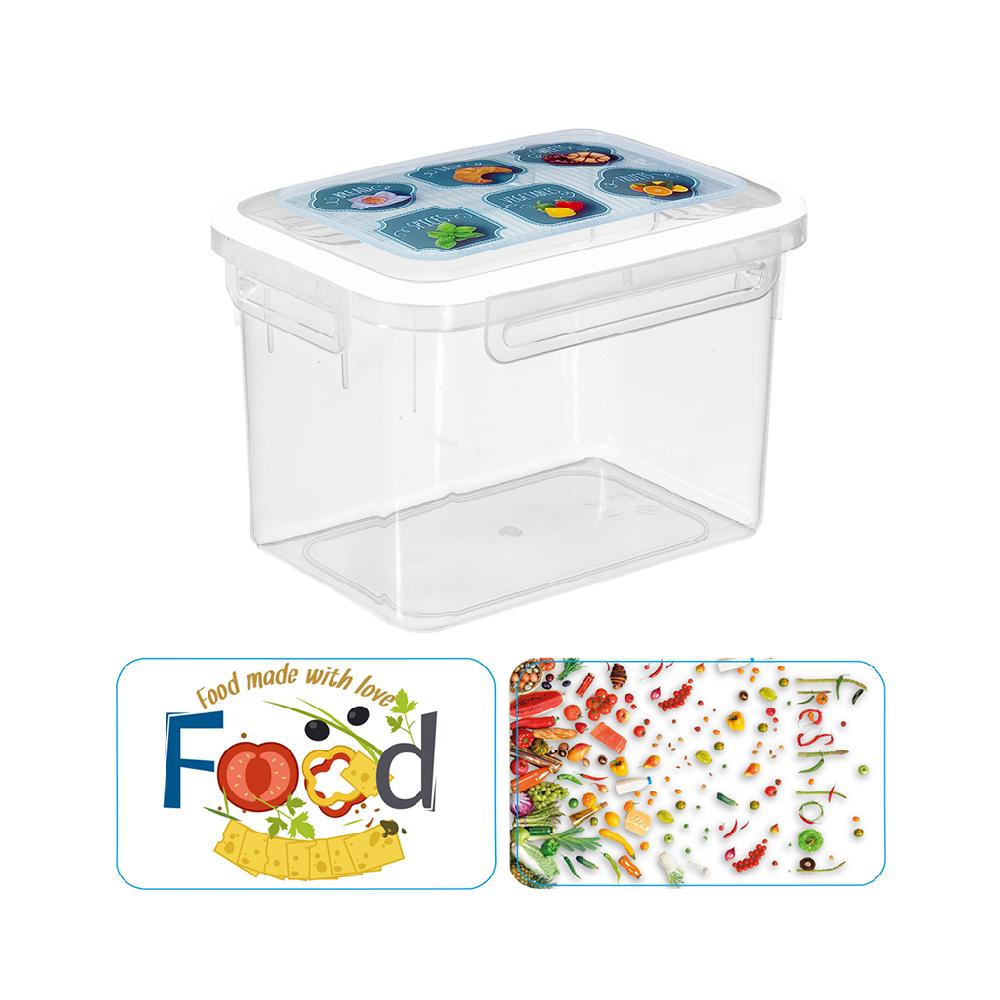 Great plastic Táper Rectangular Alba con Junta Bi-Materia Micro IML 1.6L