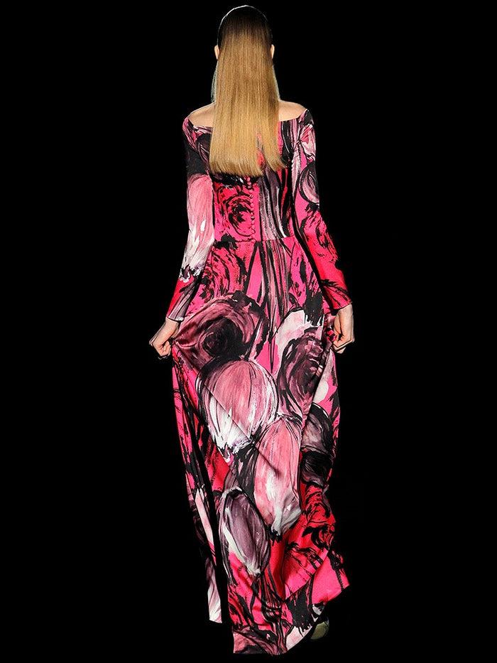 Hannibal Laguna Look 21 Vestido ESCARLATA