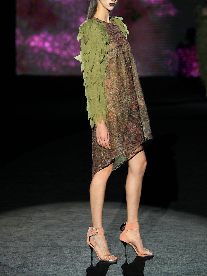 Hannibal Laguna LOOK 10 HATENEA | Vestido En Tul Tatoo Bordado En Cristal