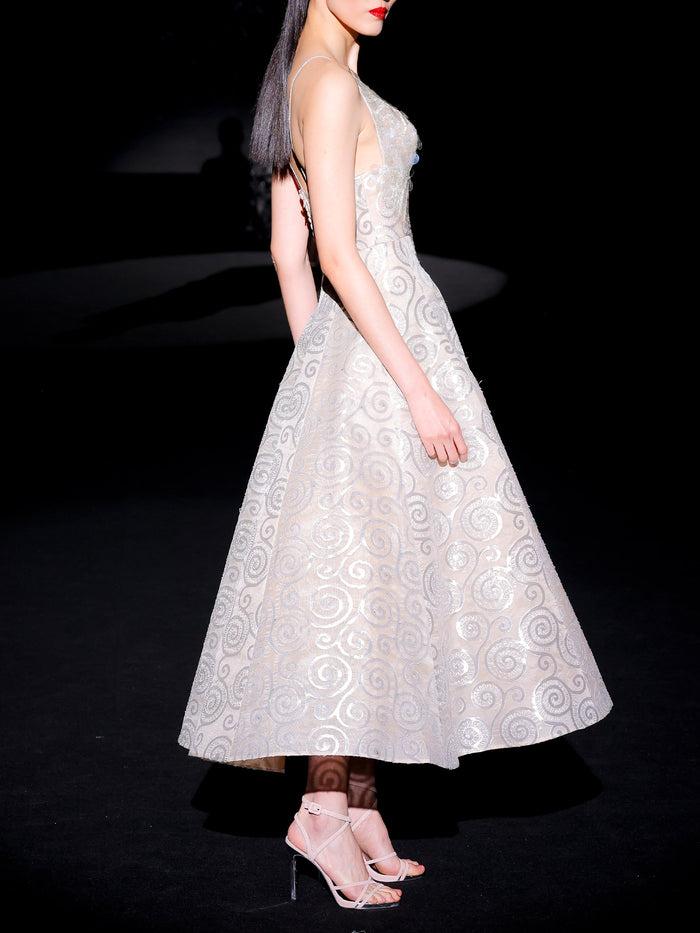 Hannibal Laguna LOOK 11 Vestido JAMANPUR | Vestido De Fiesta Realizado En Jacquards De Seda