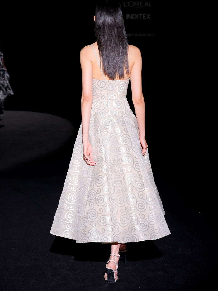 Hannibal Laguna LOOK 11 Vestido JAMANPUR | Vestido De Fiesta Realizado En Jacquards De Seda