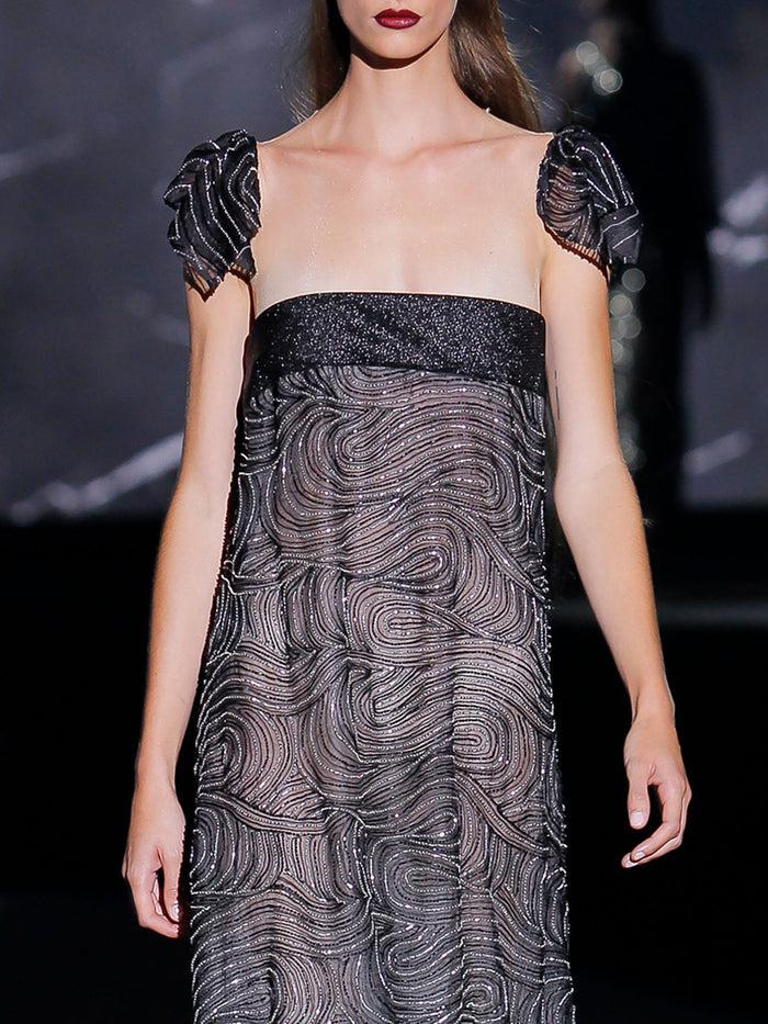 Hannibal Laguna Look 19 XIRAZ | Vestido Largo De Fiesta En Pedreria Color Negro