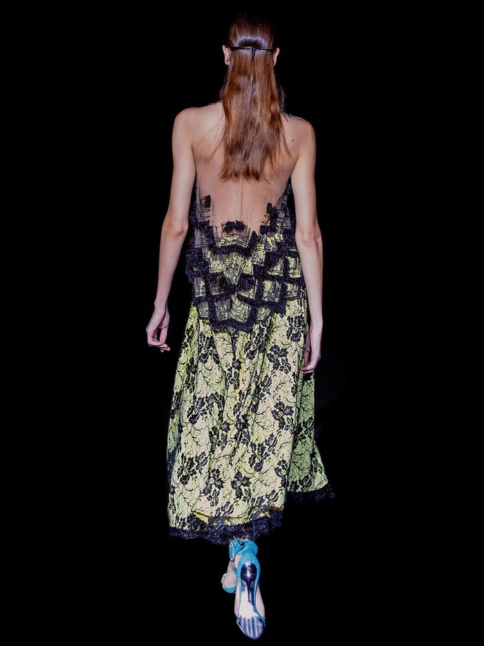 Hannibal Laguna Look 24 Blusa Joya CABANELI Y Falda CAMPANILE | Blusa En Tul Bordado Negro