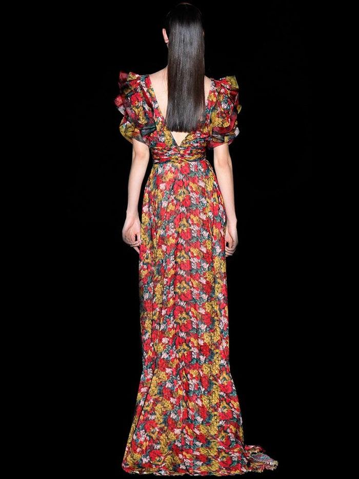 Hannibal Laguna Look 31 DALLAS | Vestido Plumeti Estampado Floral