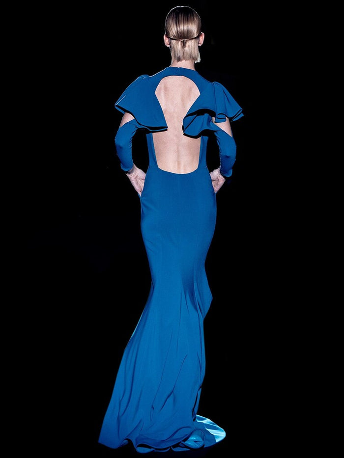 Hannibal Laguna Look 33 CAIRO | Vestido En Crepe Pato