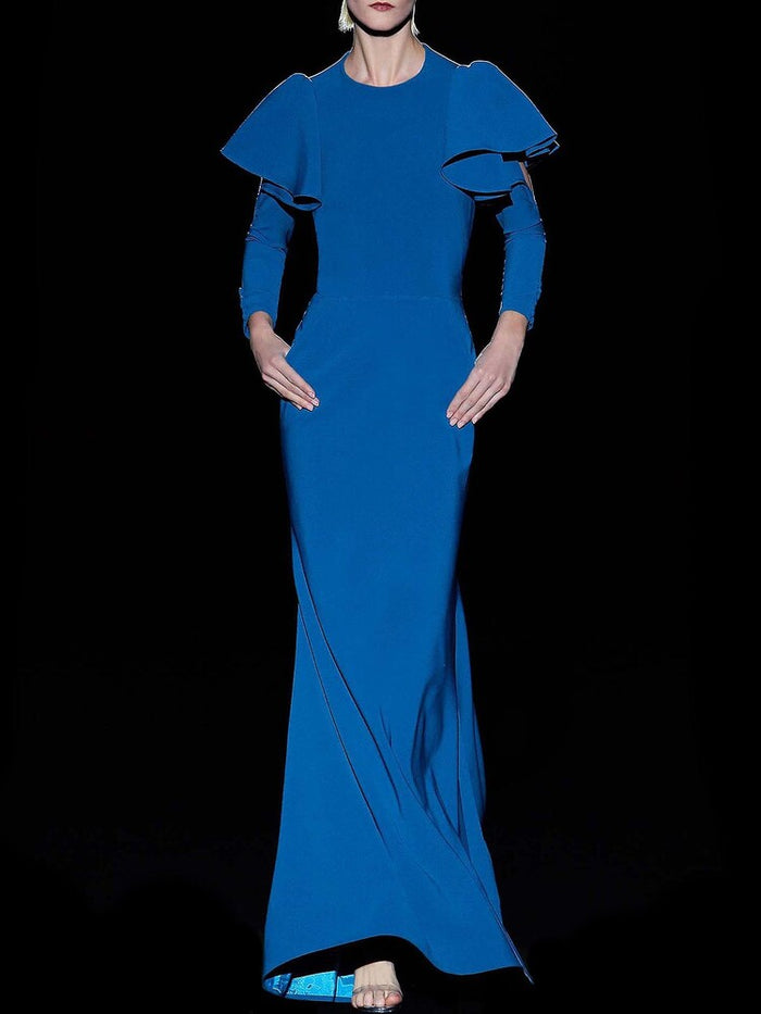 Hannibal laguna Look 33 CAIRO | Vestido en crepe pato