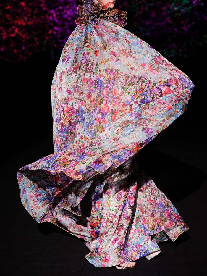 Hannibal Laguna LOOK 41 Vestido KATARIL | Vestido En Gasa Estampada En Motivos Florales