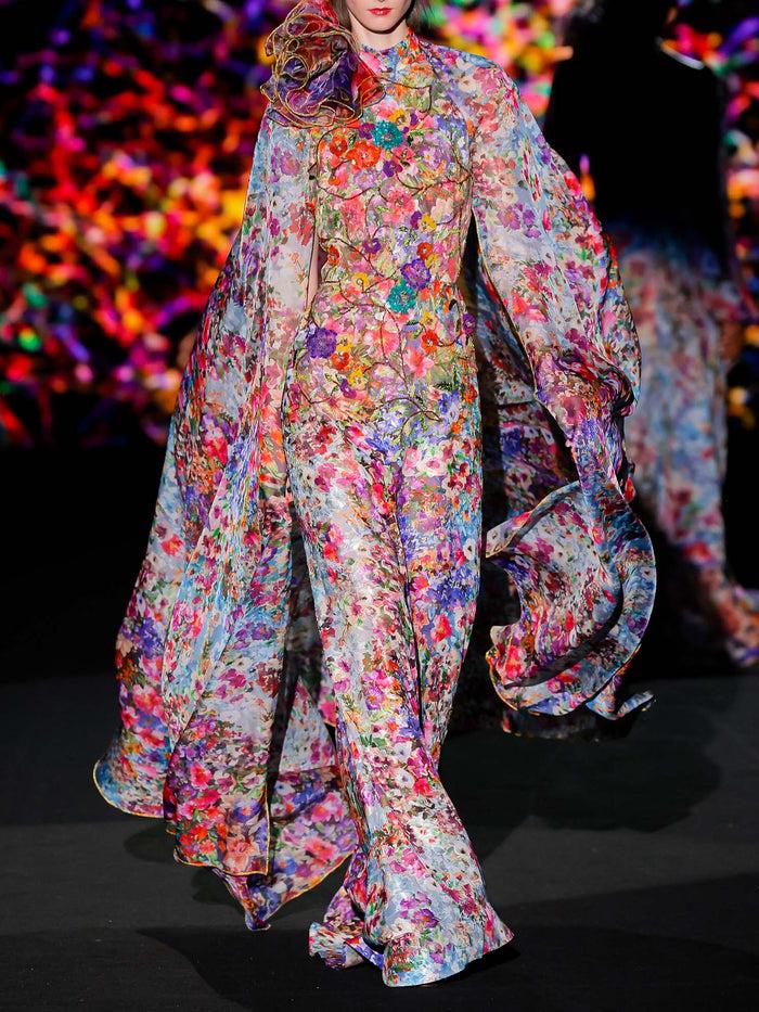 Hannibal laguna LOOK 41 Vestido KATARIL | Vestido en gasa estampada en motivos florales