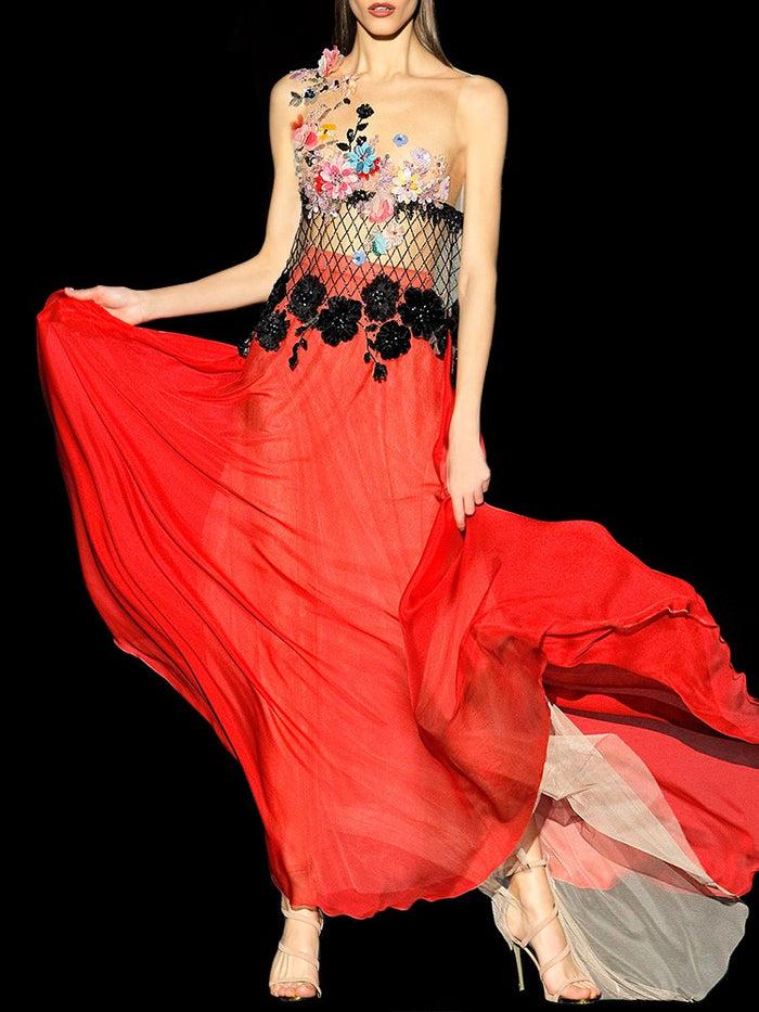 Hannibal Laguna Look 44 Blusa Joya ENEBRO Y Falda ETNIA