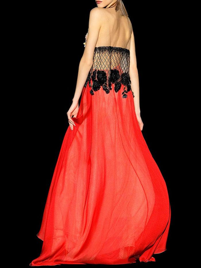 Hannibal Laguna Look 44 Blusa Joya ENEBRO Y Falda ETNIA