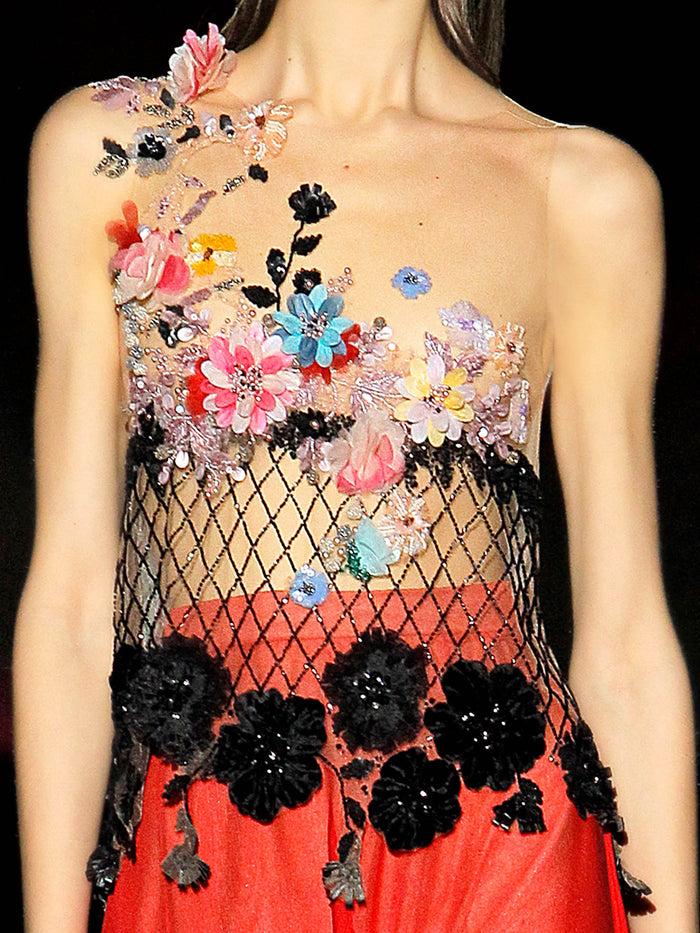 Hannibal Laguna Look 44 Blusa Joya ENEBRO Y Falda ETNIA