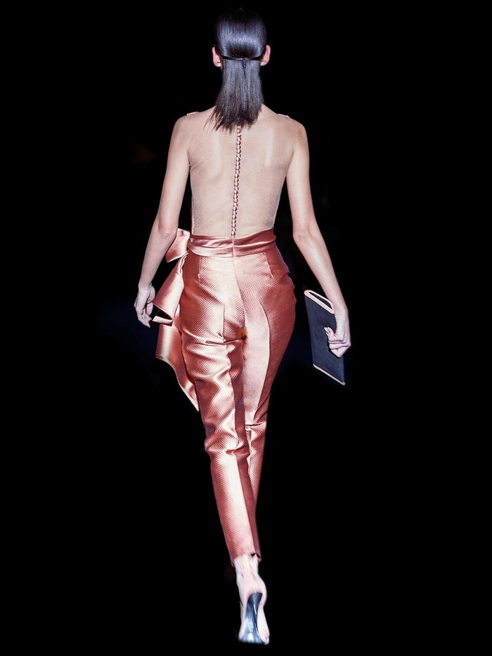 Hannibal Laguna Look 5 COLIER Y CALA | T- Shirt En Gran Pique Peach Y Pantalón Gran Pique Peach