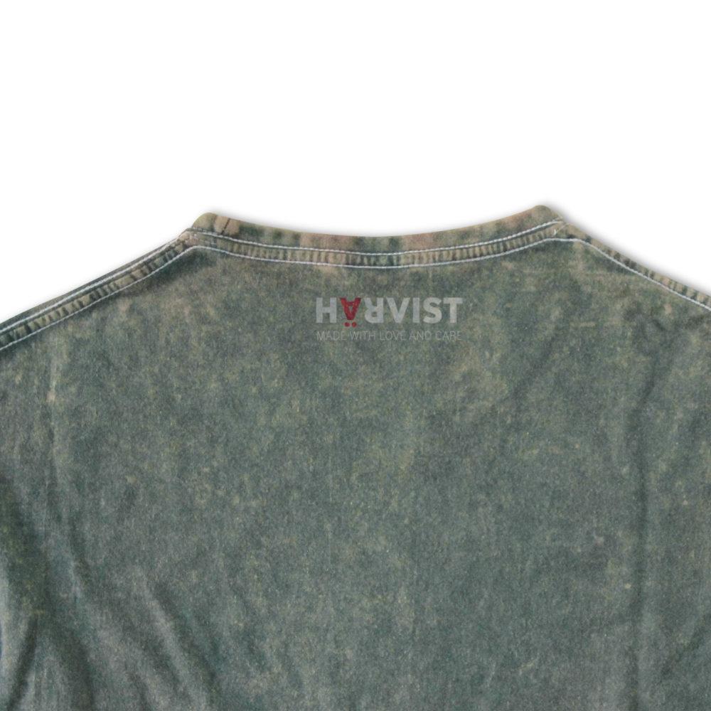 Härvist Camiseta Teñida Verde