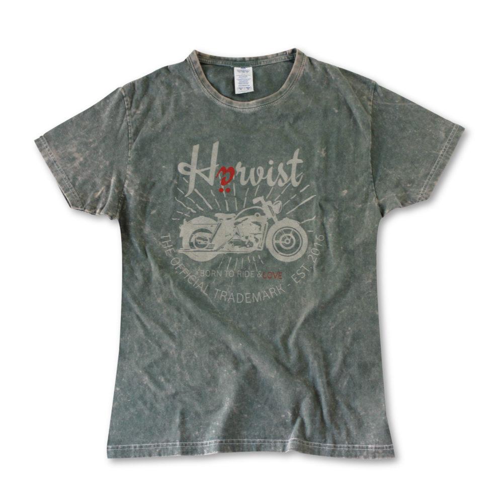 Härvist Camiseta Teñida Verde Moto