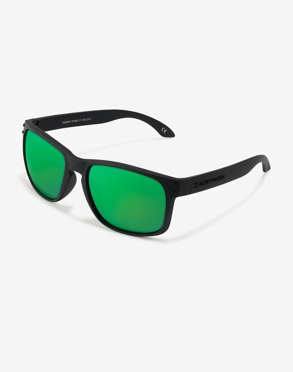 Hawkers BOLD MATTE BLACK - GREEN POLARIZED