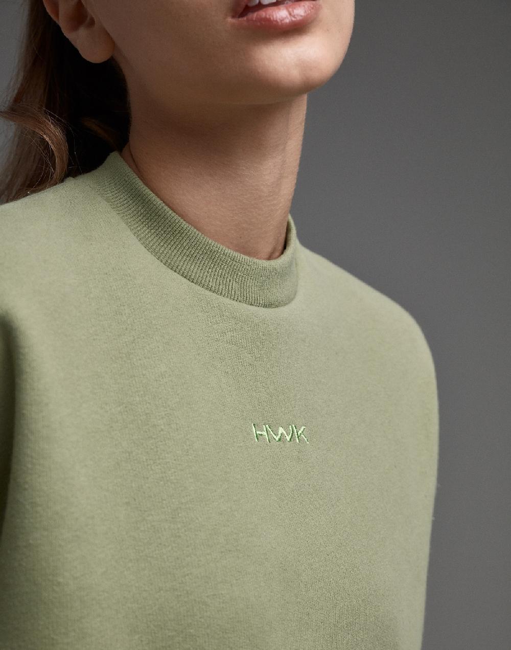 Hawkers MEX CROP SWEATSHIRT OLIVE
