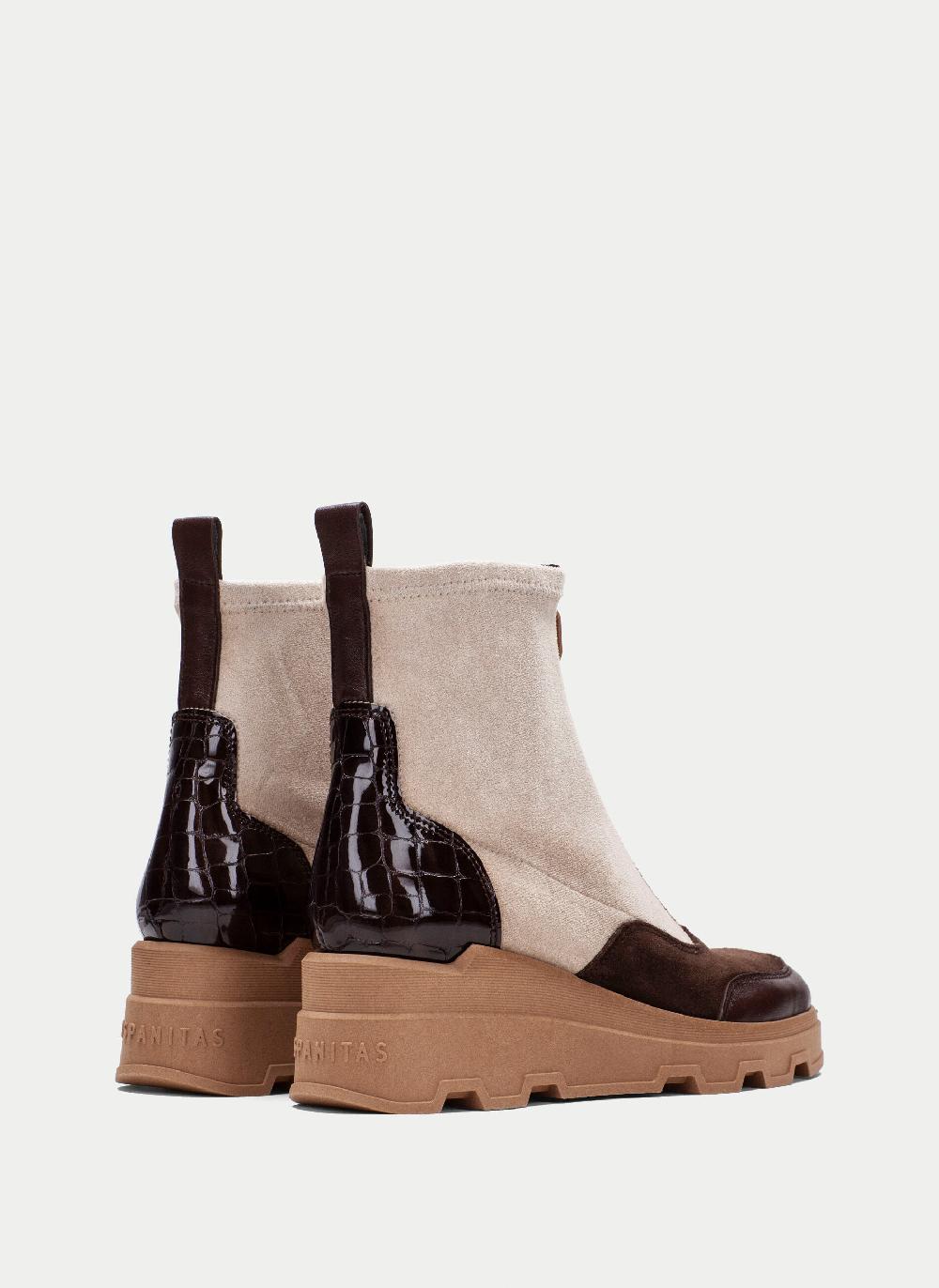 Hispanitas Botin Florencia Marron-milk