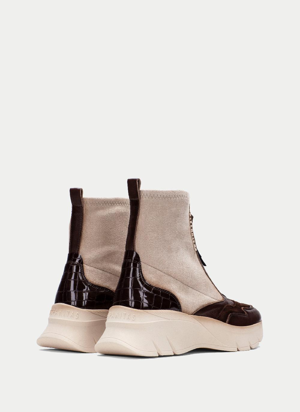 Hispanitas Botin Sport Helsinki Marron-milk