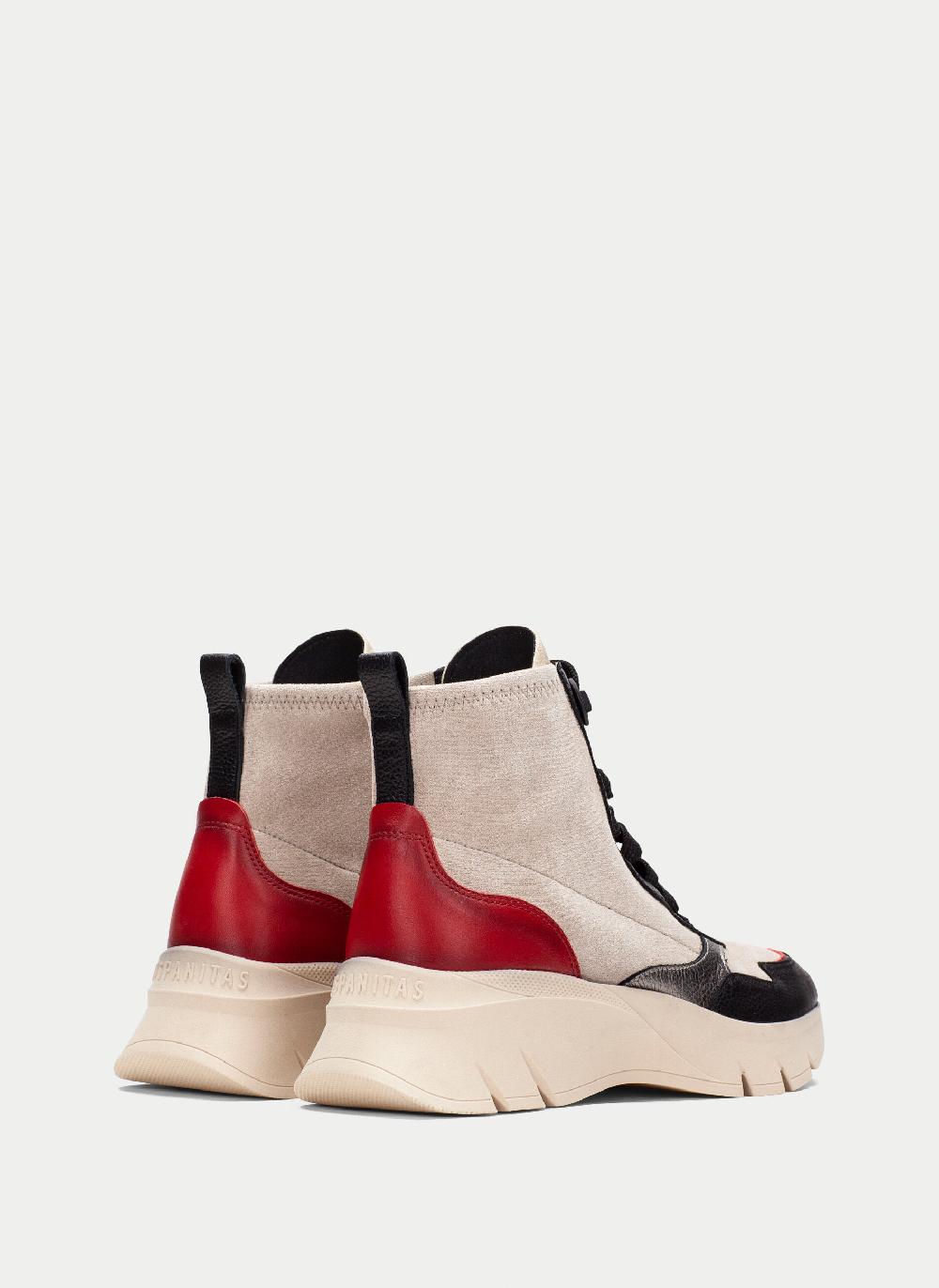 Hispanitas Botin Sport Helsinki Negro-milk-rojo