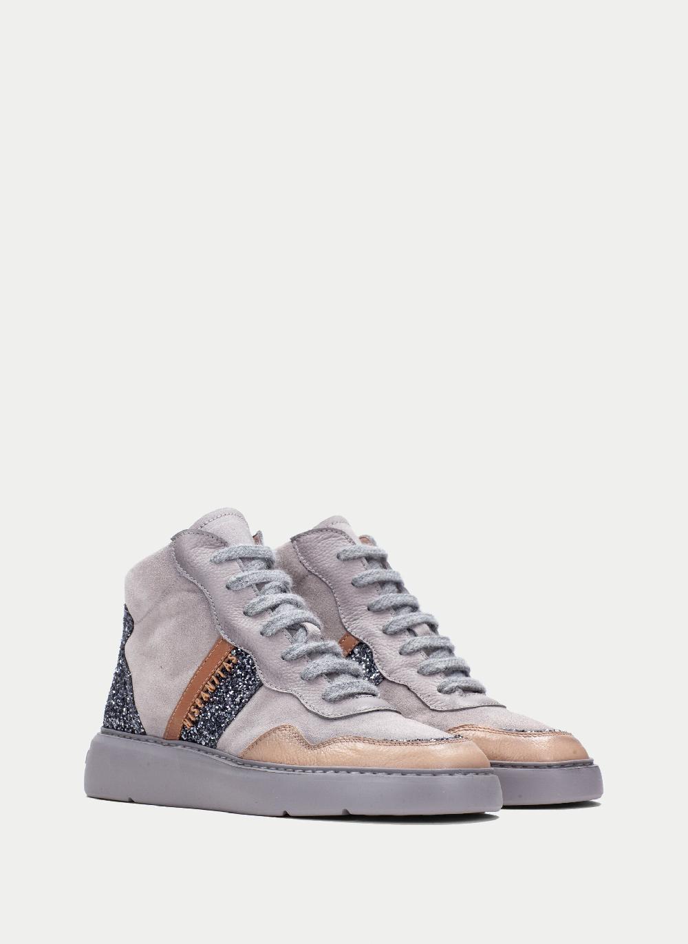 Hispanitas Botin Sport Oceania Gris-tierra-glitter