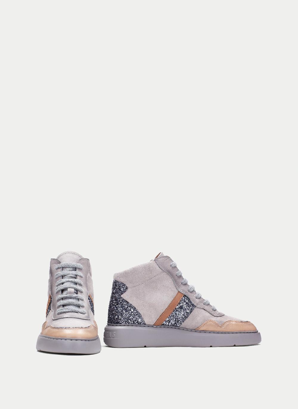 Hispanitas Botin Sport Oceania Gris-tierra-glitter