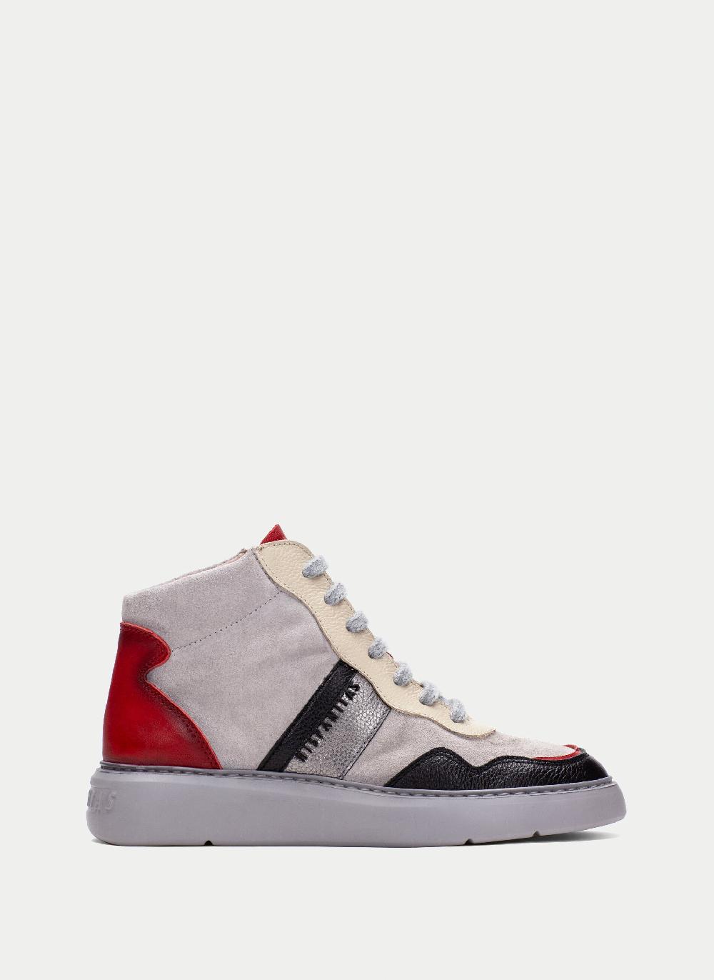 Hispanitas Botin sport oceania negro-gris-rojo