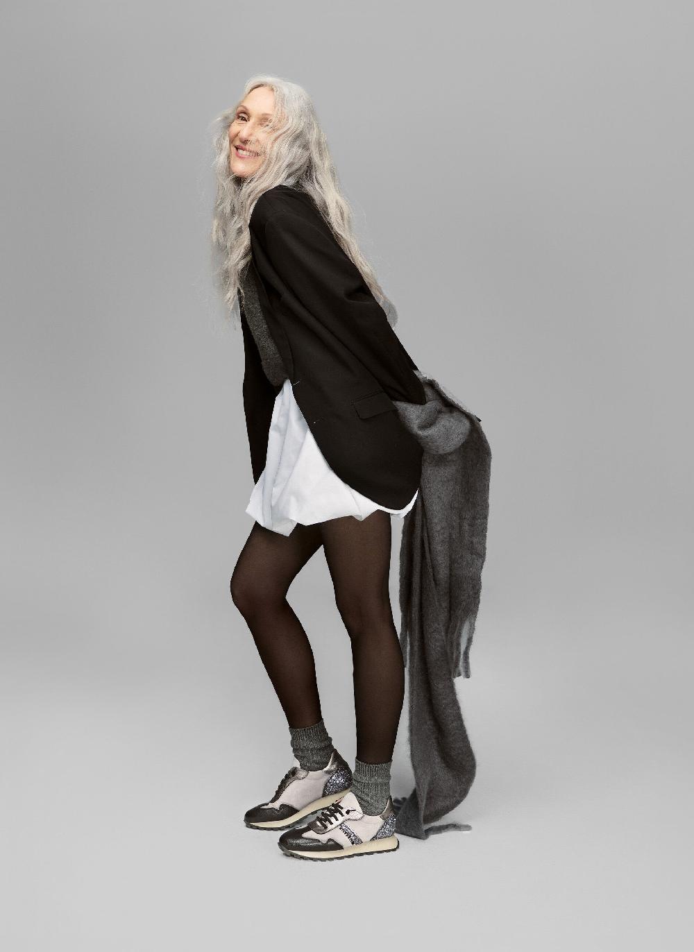 Hispanitas Deportivo Loira Negro-gris-glitter