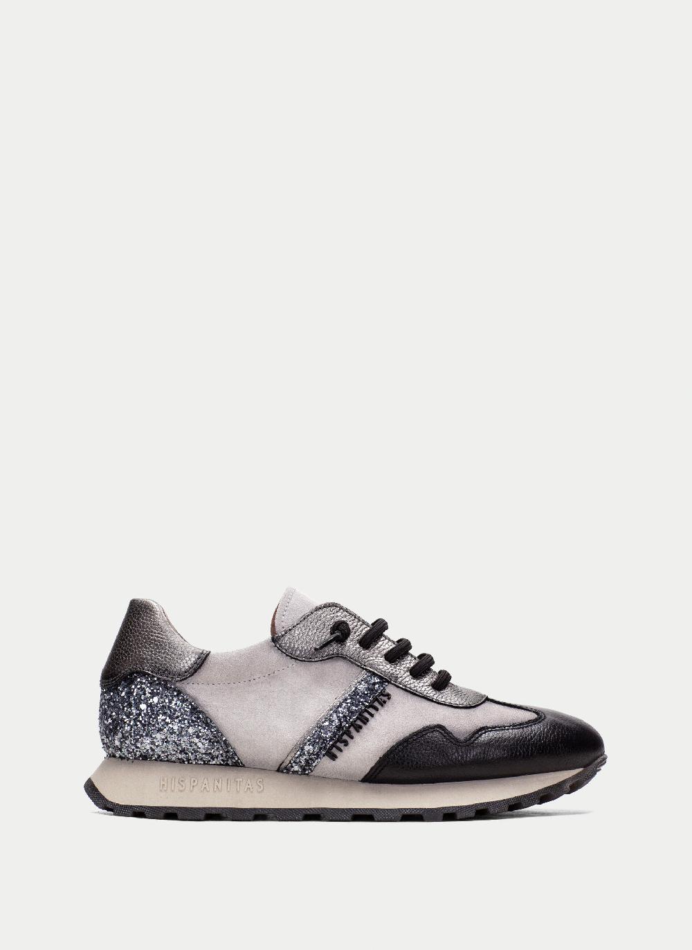Hispanitas Deportivo loira negro-gris-glitter