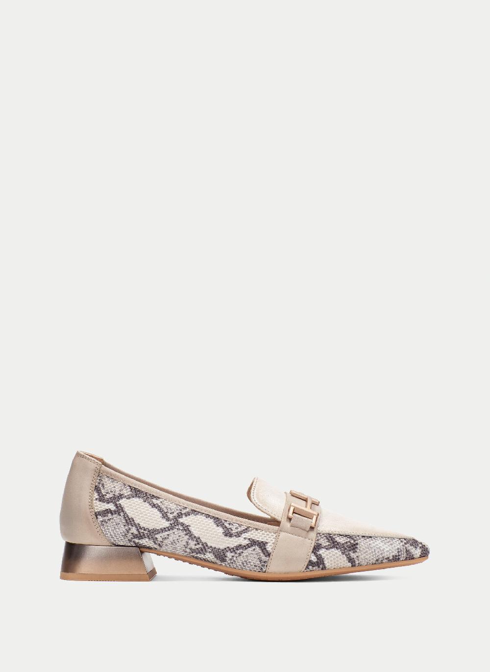 Hispanitas Mocasin dali python-taupe