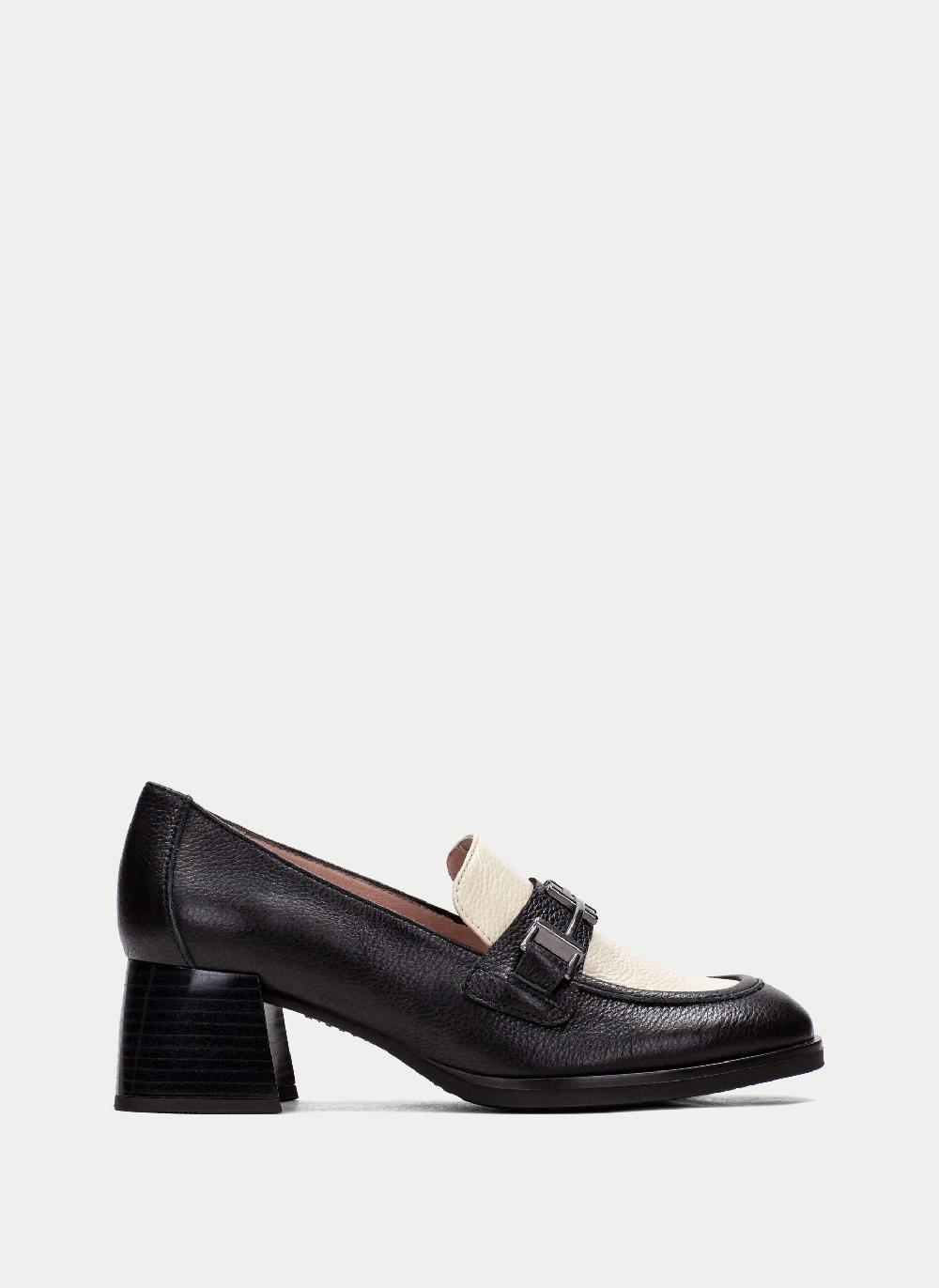 Hispanitas Mocasin milan negro-milk