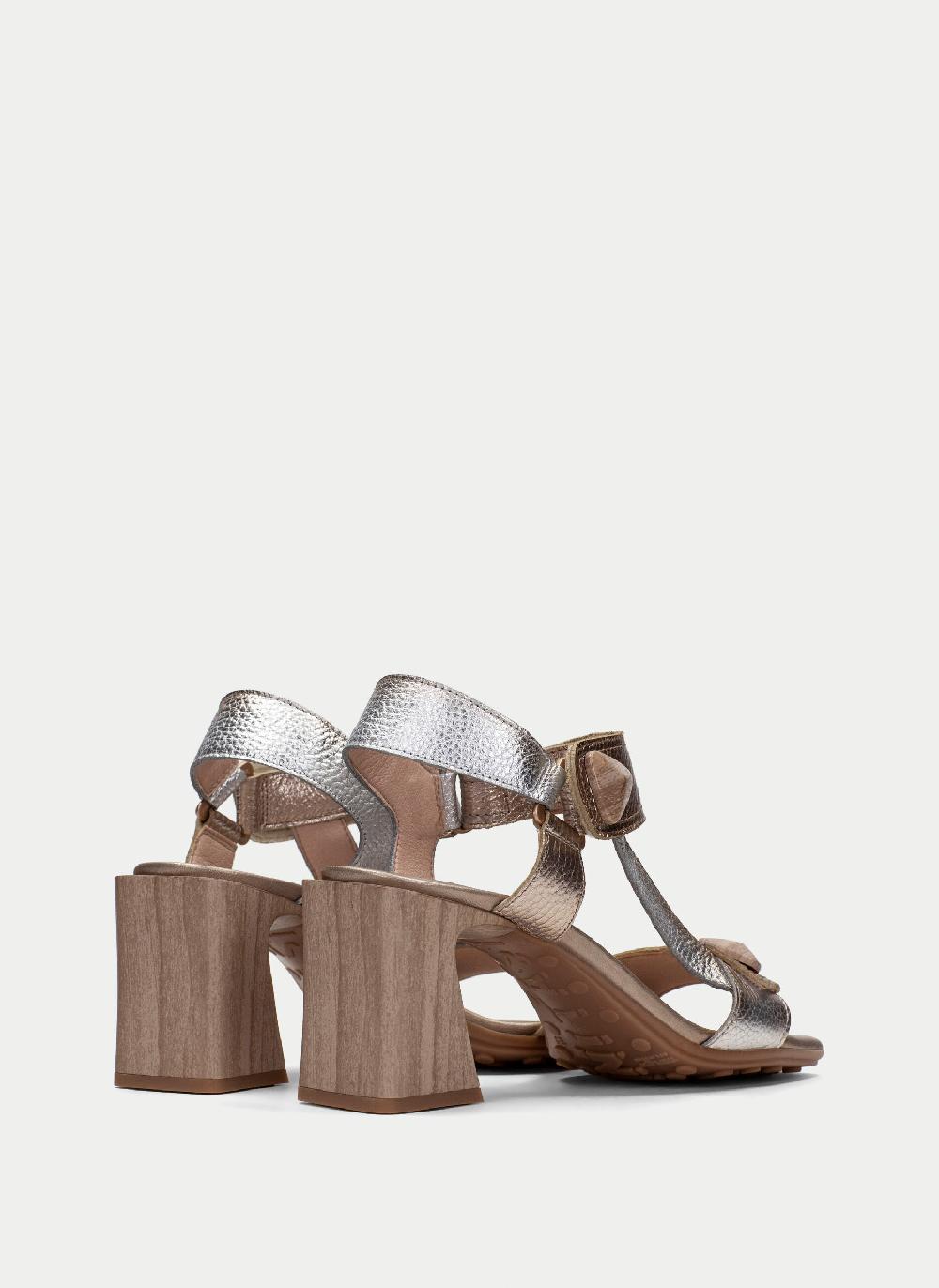 Hispanitas Sandalia Tacon Miami Metalizados