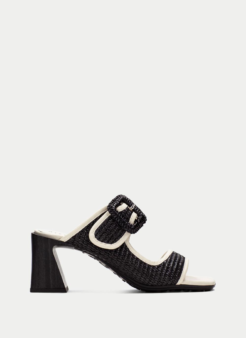 Hispanitas Sandalias Destalonadas miami negro