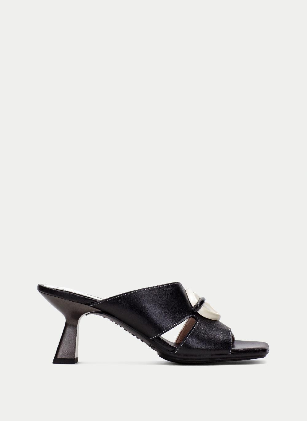 Hispanitas Sandalias Destalonadas danielle negro-blanco