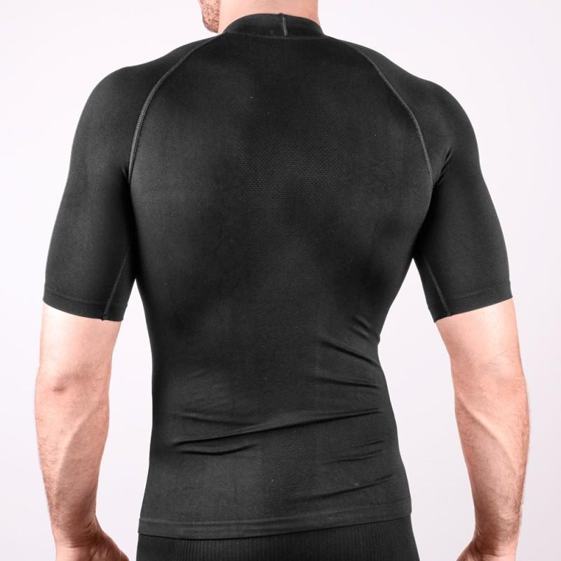 Ho Soccer Camiseta Térmica Manga Corta Negra