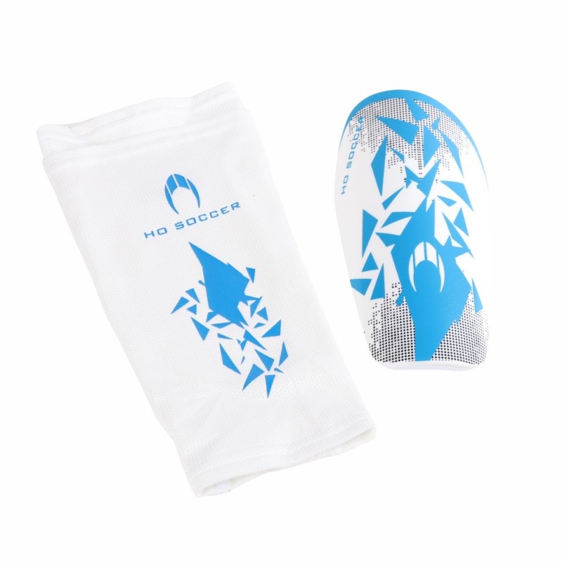 Ho Soccer Espinillera Rebel Blanca/azul