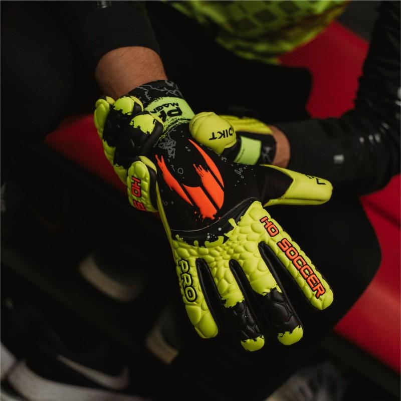 Ho Soccer Guante Adikt Pro Magnetic Lime Blast