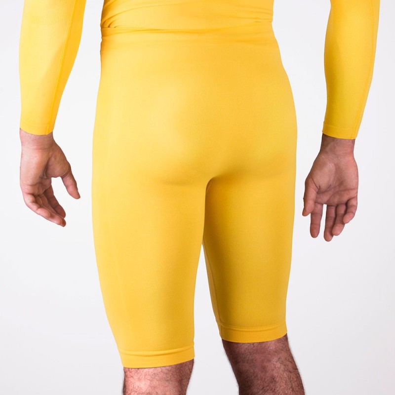 Ho Soccer Malla Térmica Corta Amarilla Senior